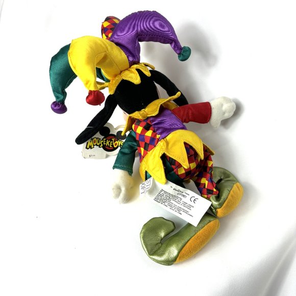 Disney Jester Goofy Mini Bean Bag Plush Tag Vtg NWT - Picture 6 of 9
